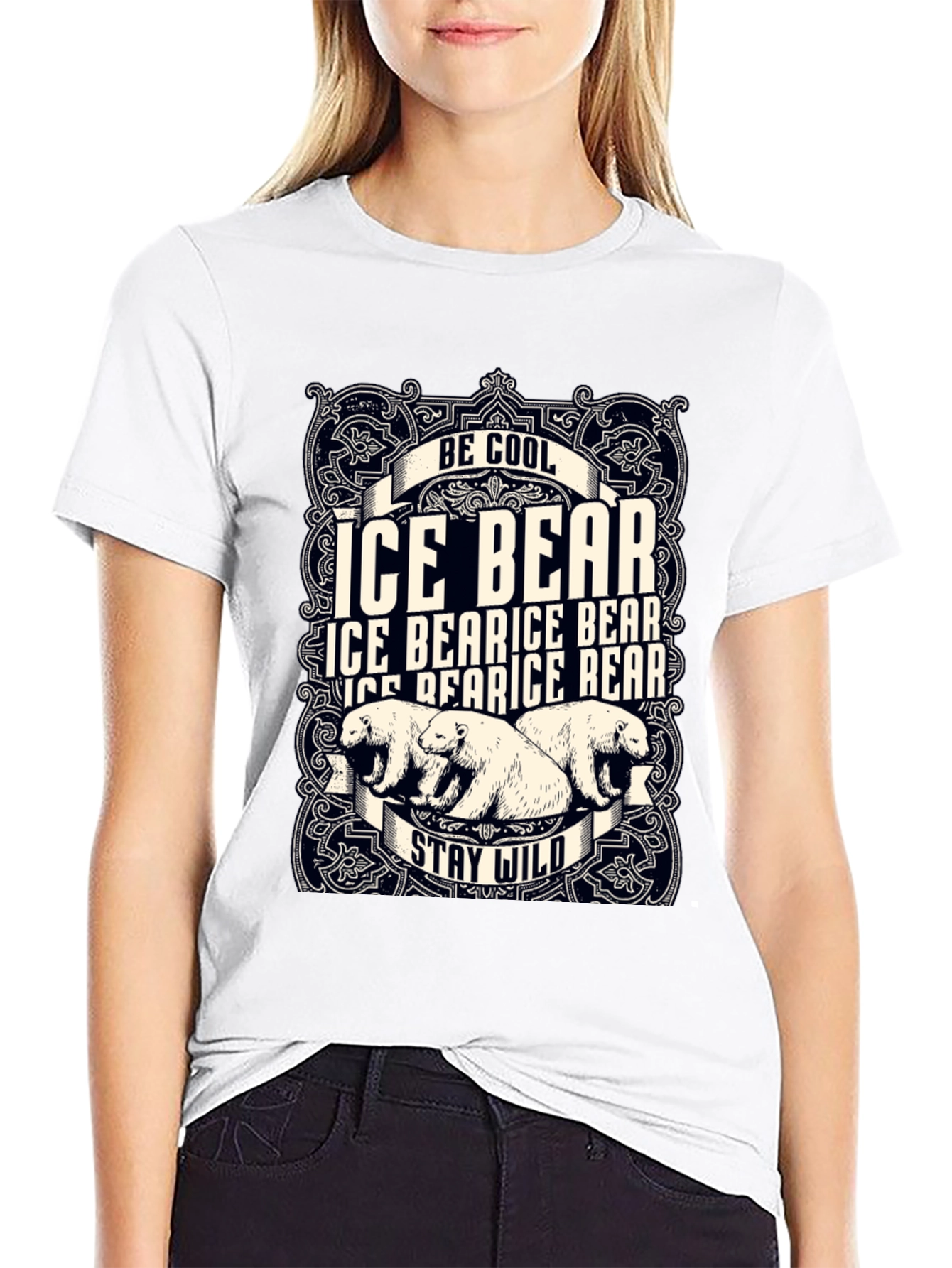 Cool Ice Bear Graphic T-Shirt
