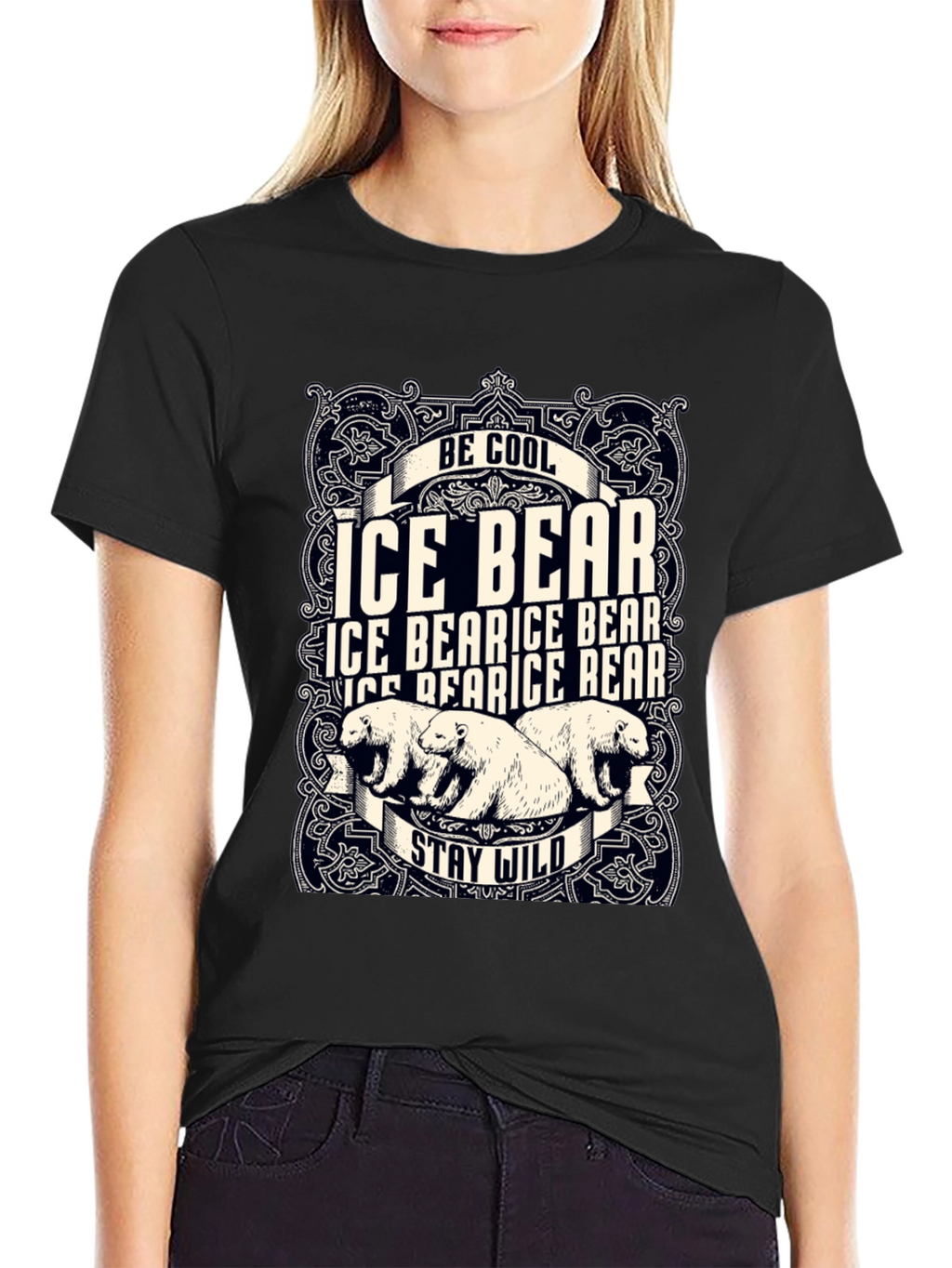 Cool Ice Bear Graphic T-Shirt