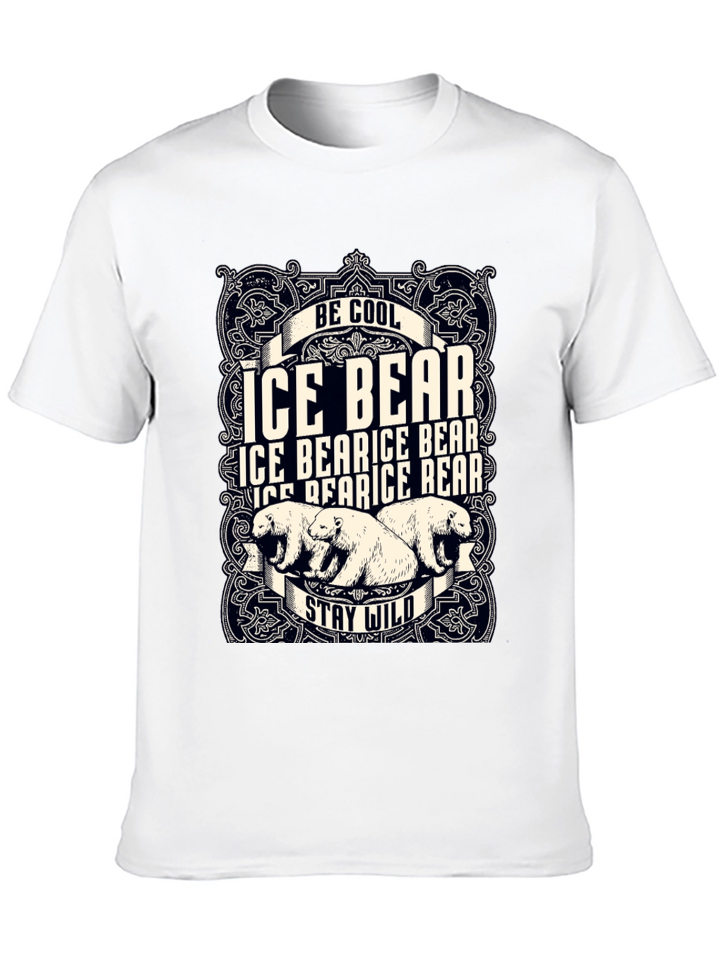 Cool Ice Bear Graphic T-Shirt