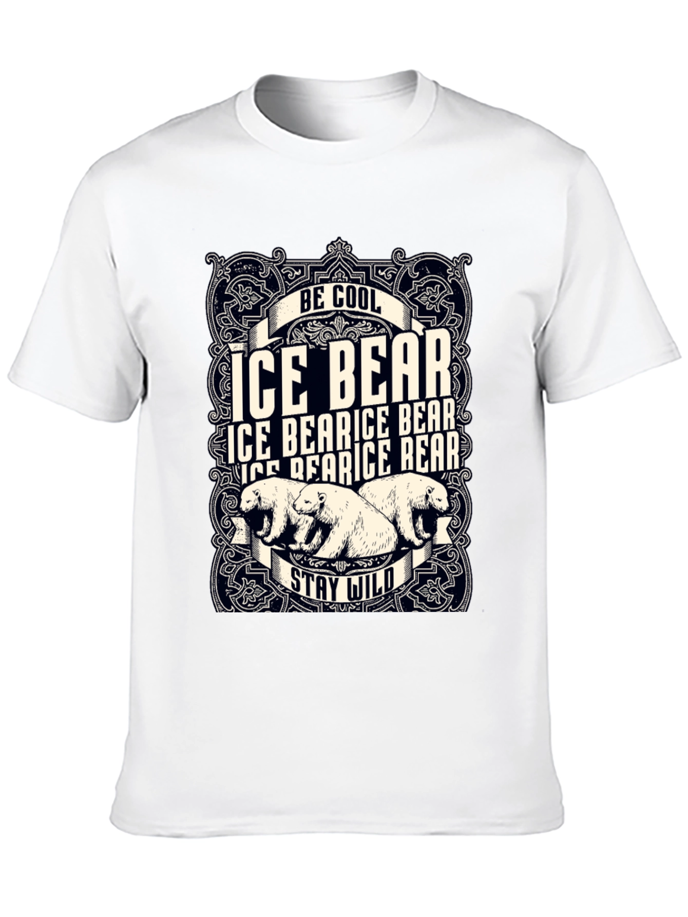 Cool Ice Bear Graphic T-Shirt