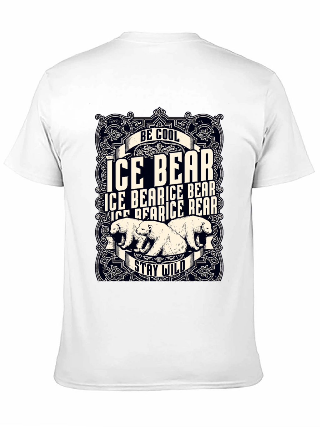 Cool Ice Bear Graphic T-Shirt