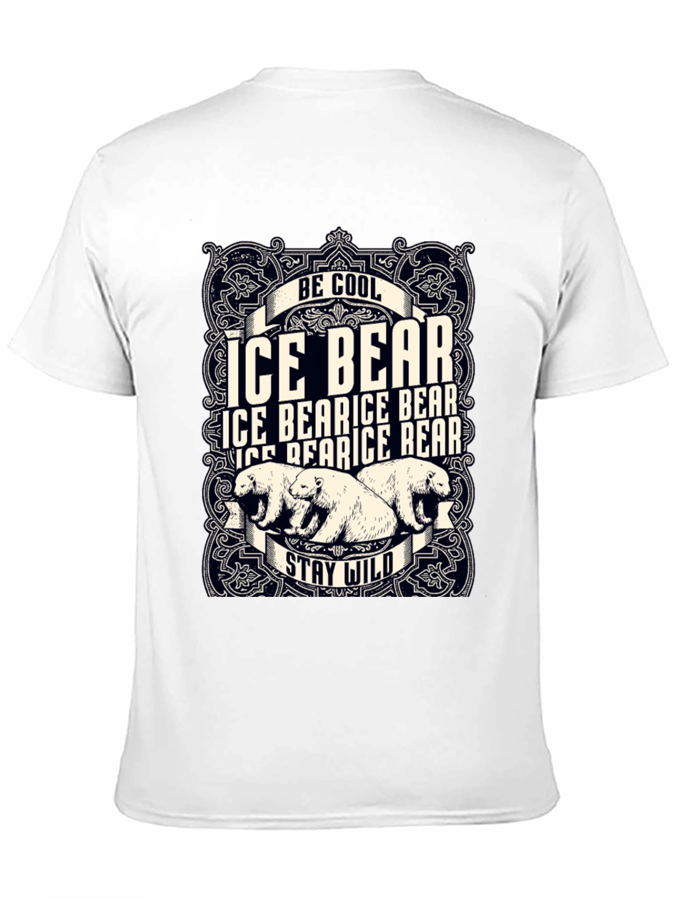 Cool Ice Bear Graphic T-Shirt