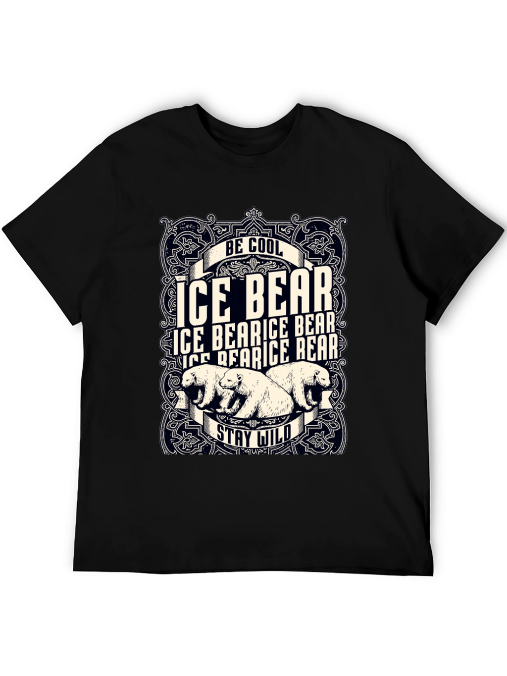 Cool Ice Bear Graphic T-Shirt