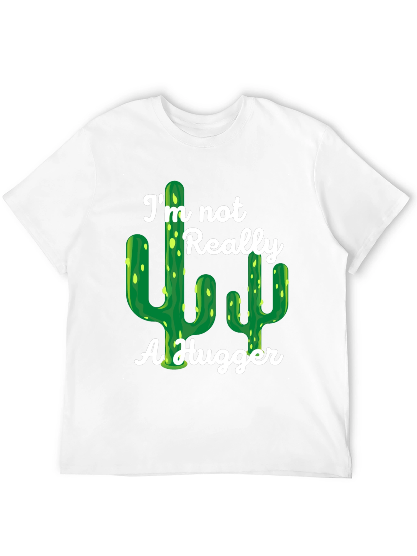 Im Not Really a Hugger Cactus Graphic Tee