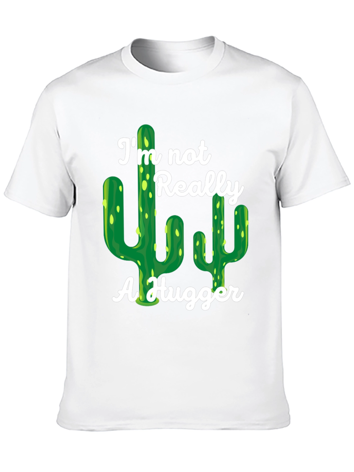 Im Not Really a Hugger Cactus Graphic Tee