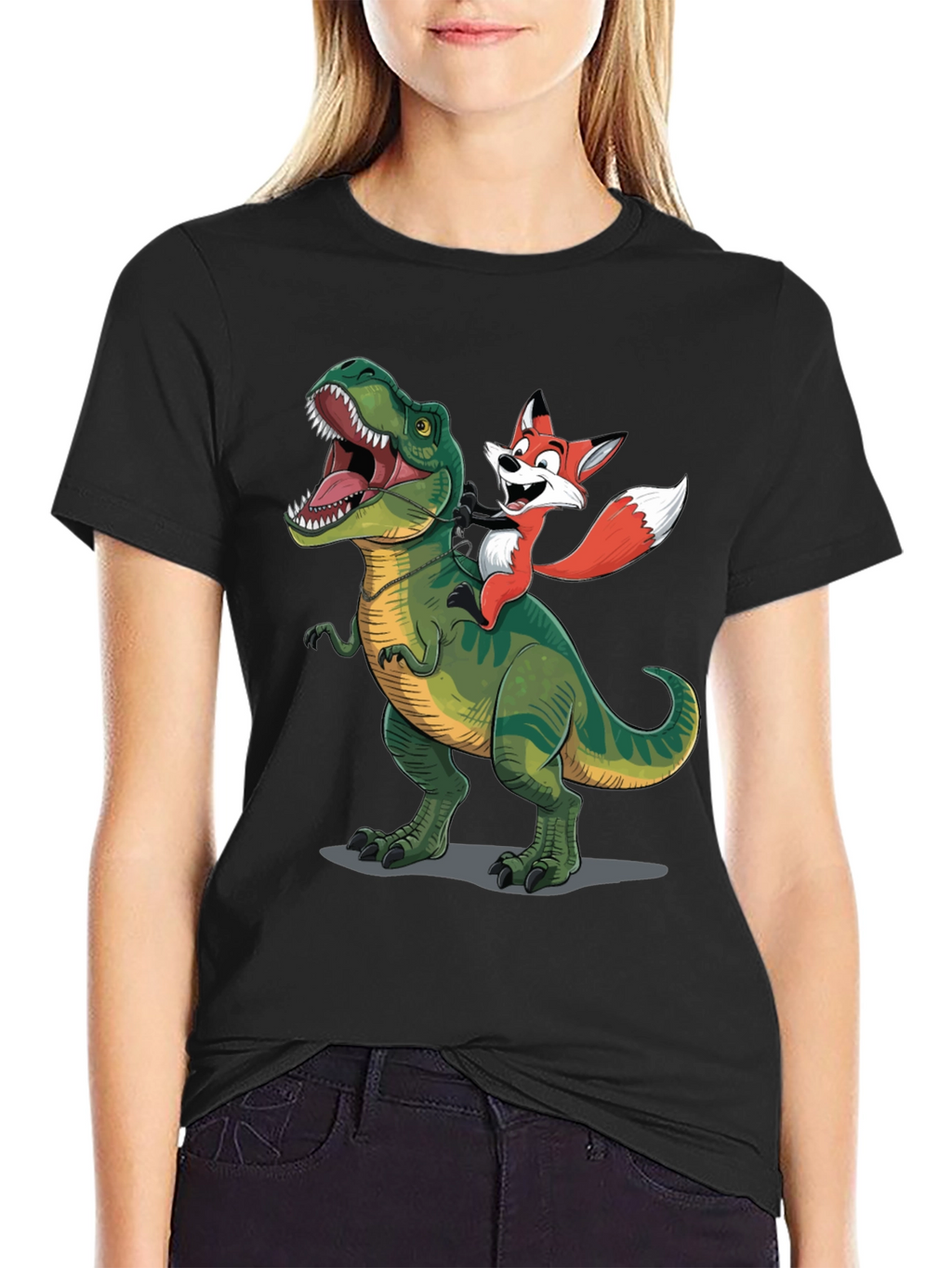Dino and Fox Graphic Tee