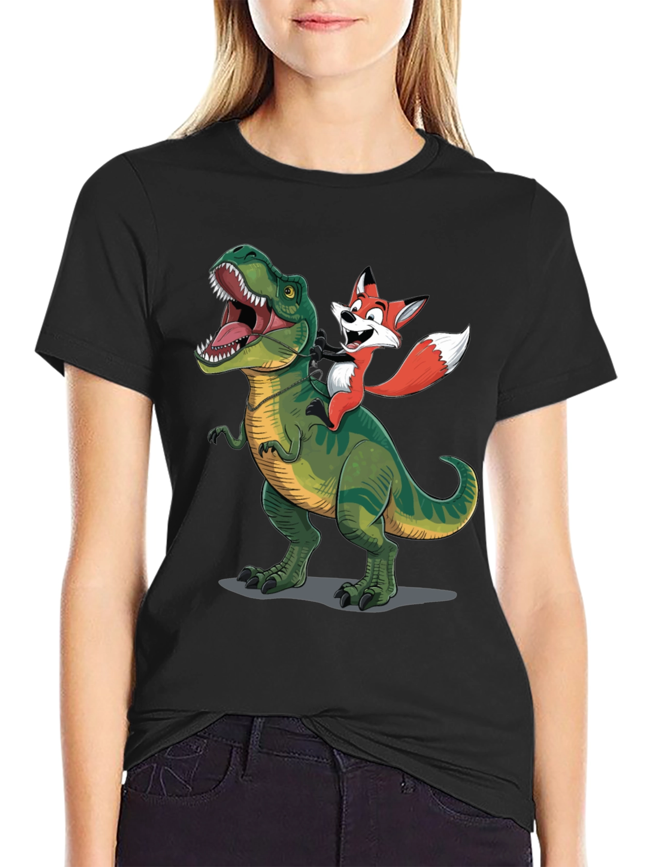 Dino and Fox Graphic Tee