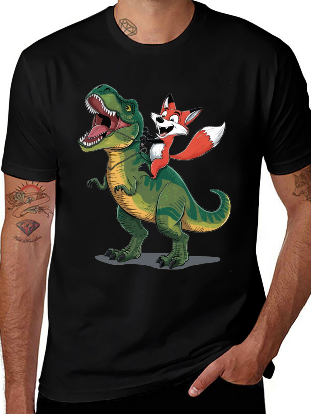 Dino and Fox Graphic Tee