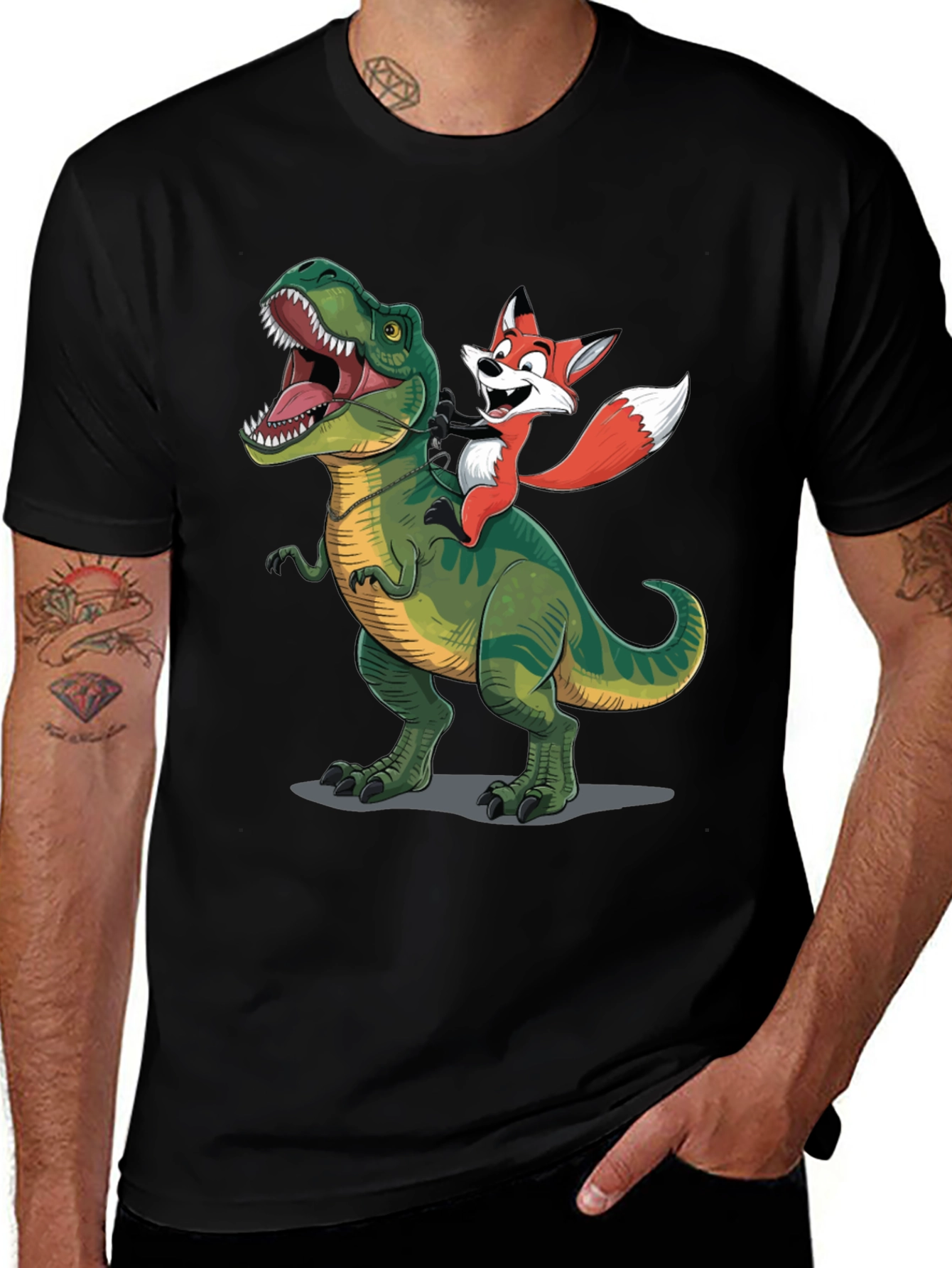 Dino and Fox Graphic Tee