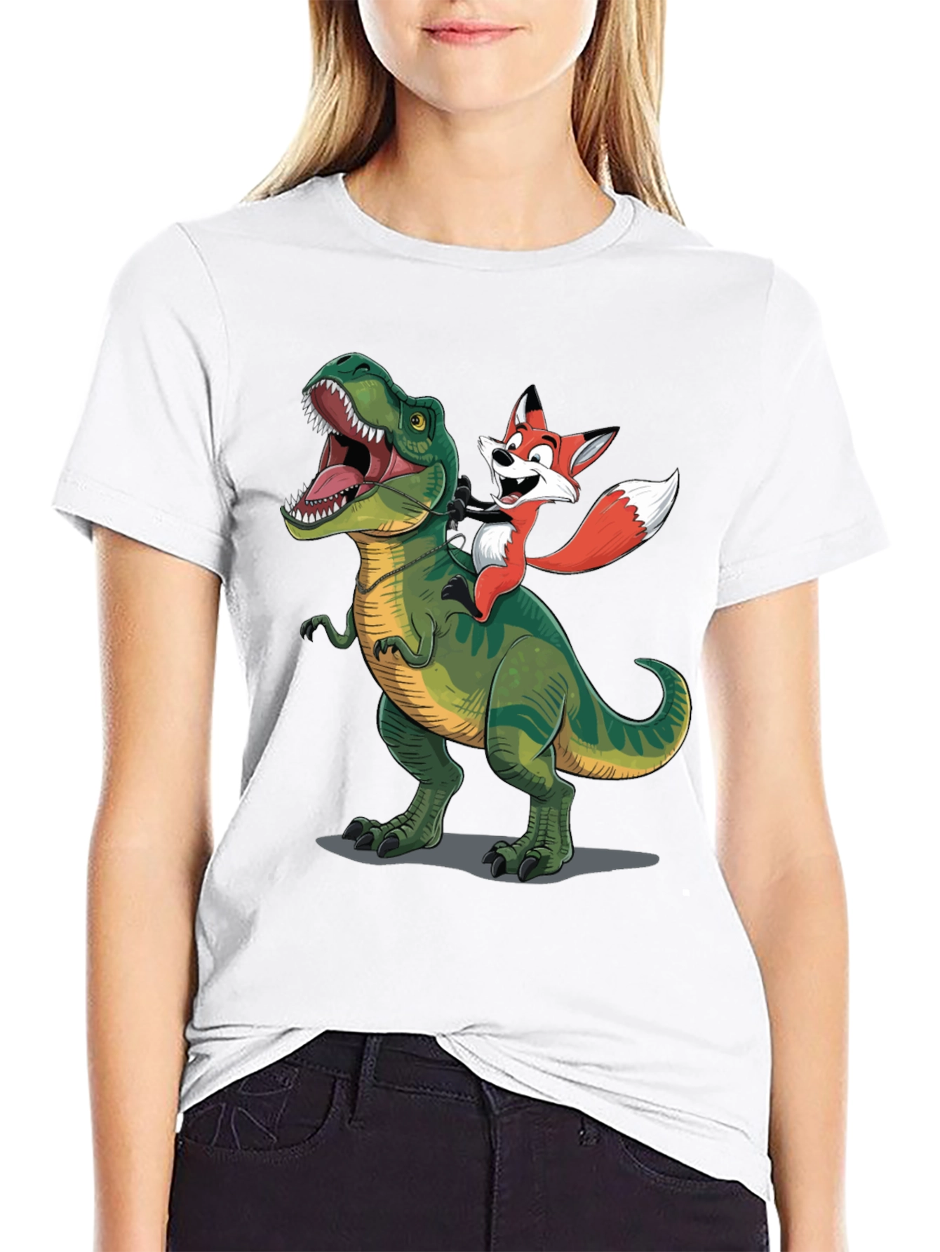 Dino and Fox Graphic Tee