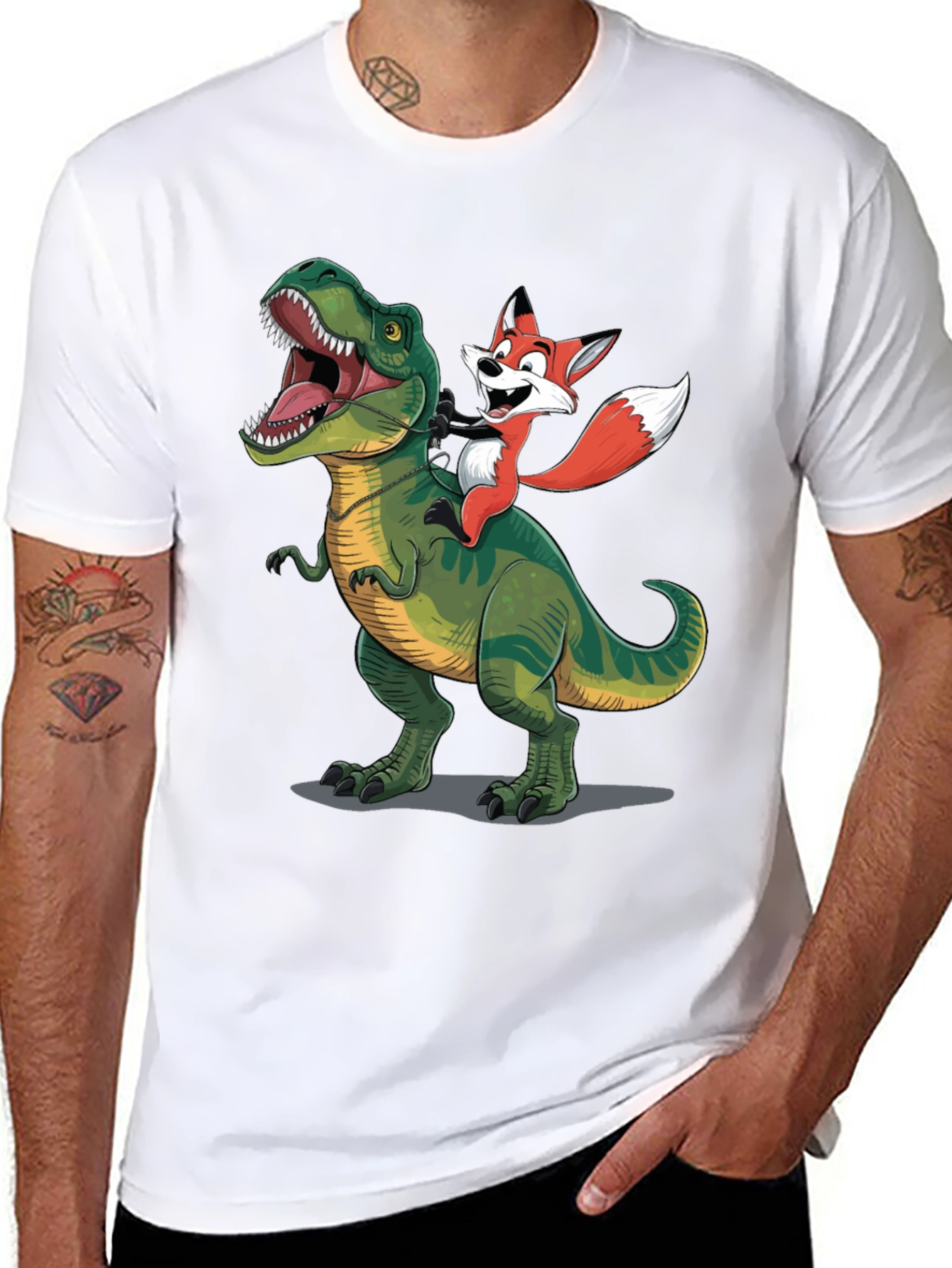 Dino and Fox Graphic Tee