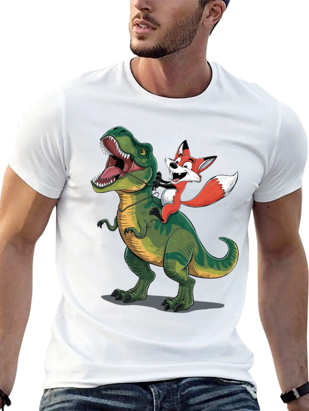 Dino and Fox Graphic Tee