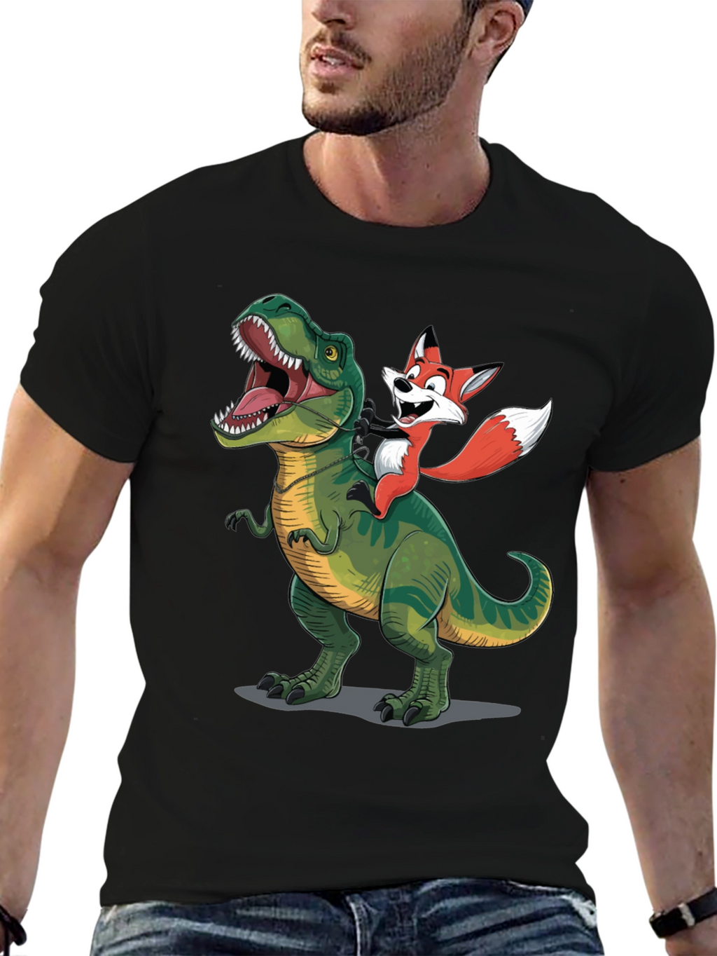 Dino and Fox Graphic Tee