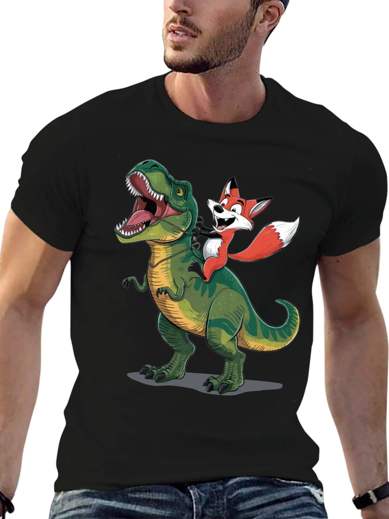 Dino and Fox Graphic Tee