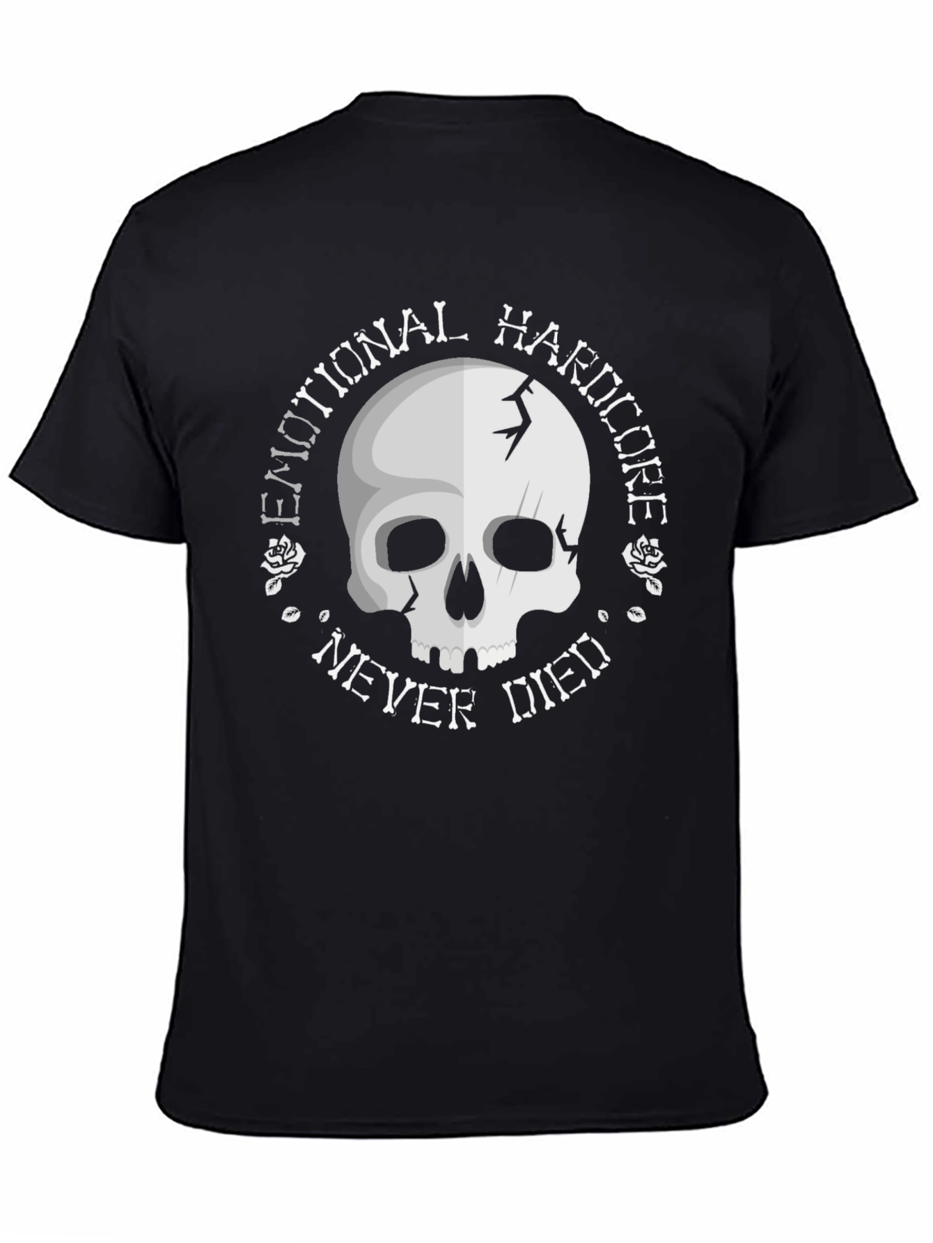 Emotional Hardcore Skull Graphic T-Shirt