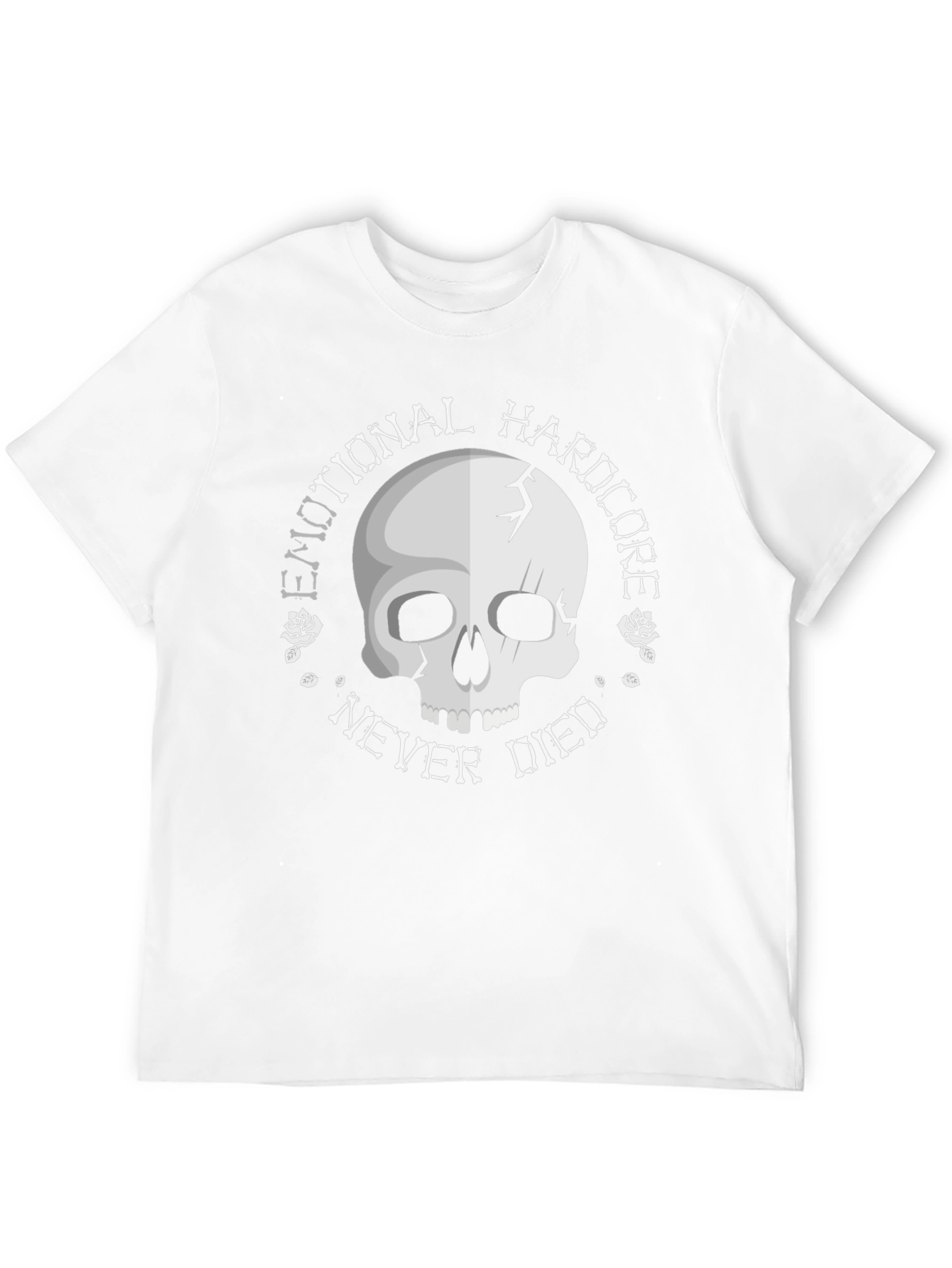Emotional Hardcore Skull Graphic T-Shirt