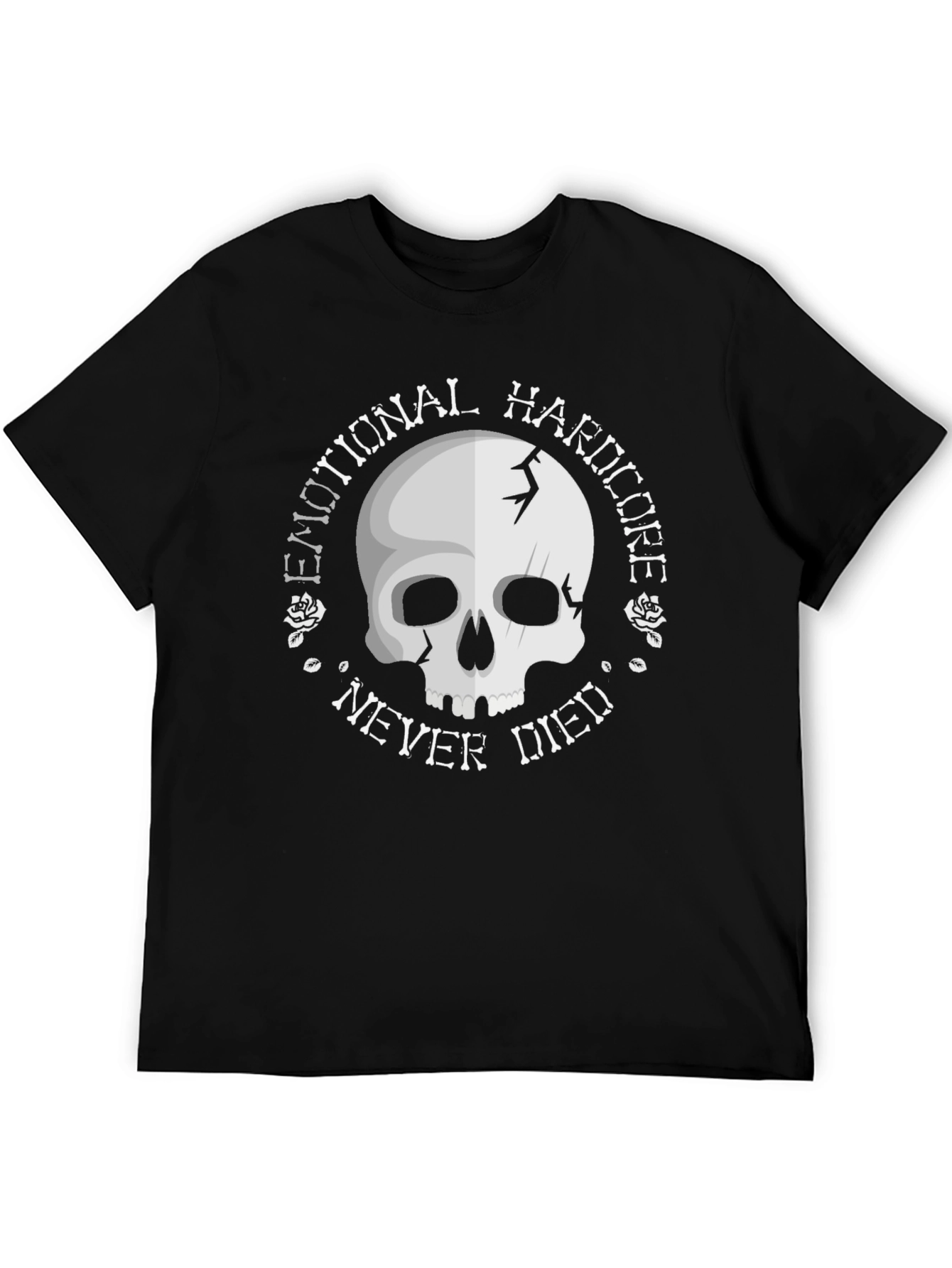 Emotional Hardcore Skull Graphic T-Shirt