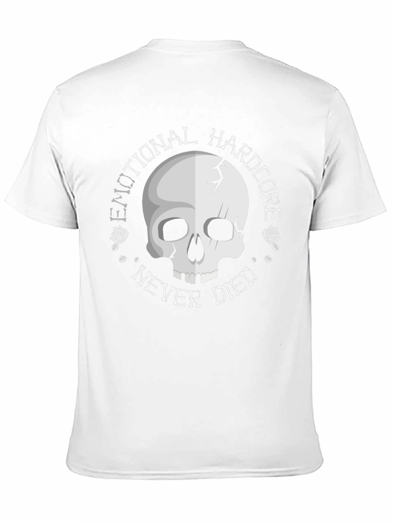 Emotional Hardcore Skull Graphic T-Shirt