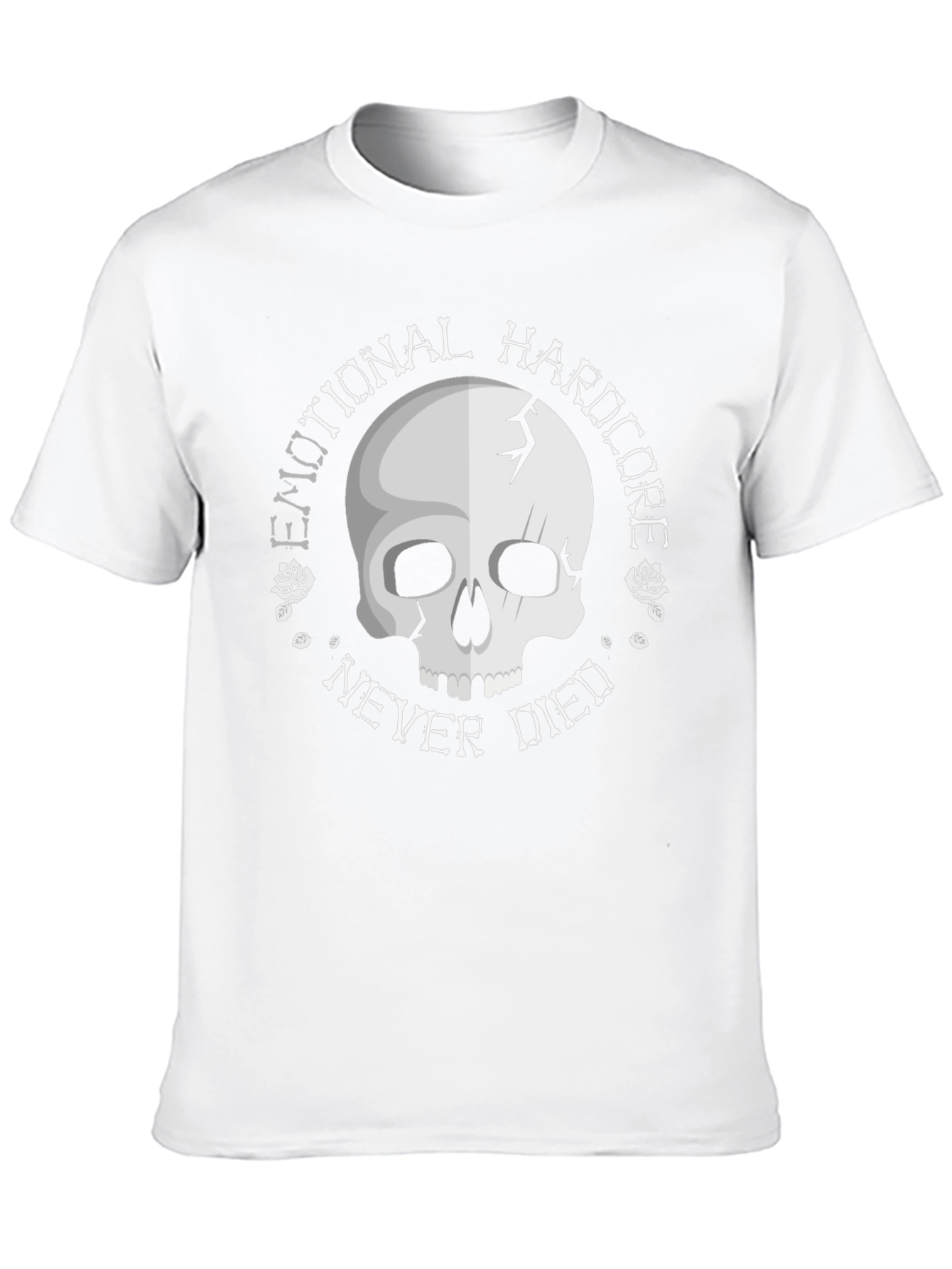 Emotional Hardcore Skull Graphic T-Shirt