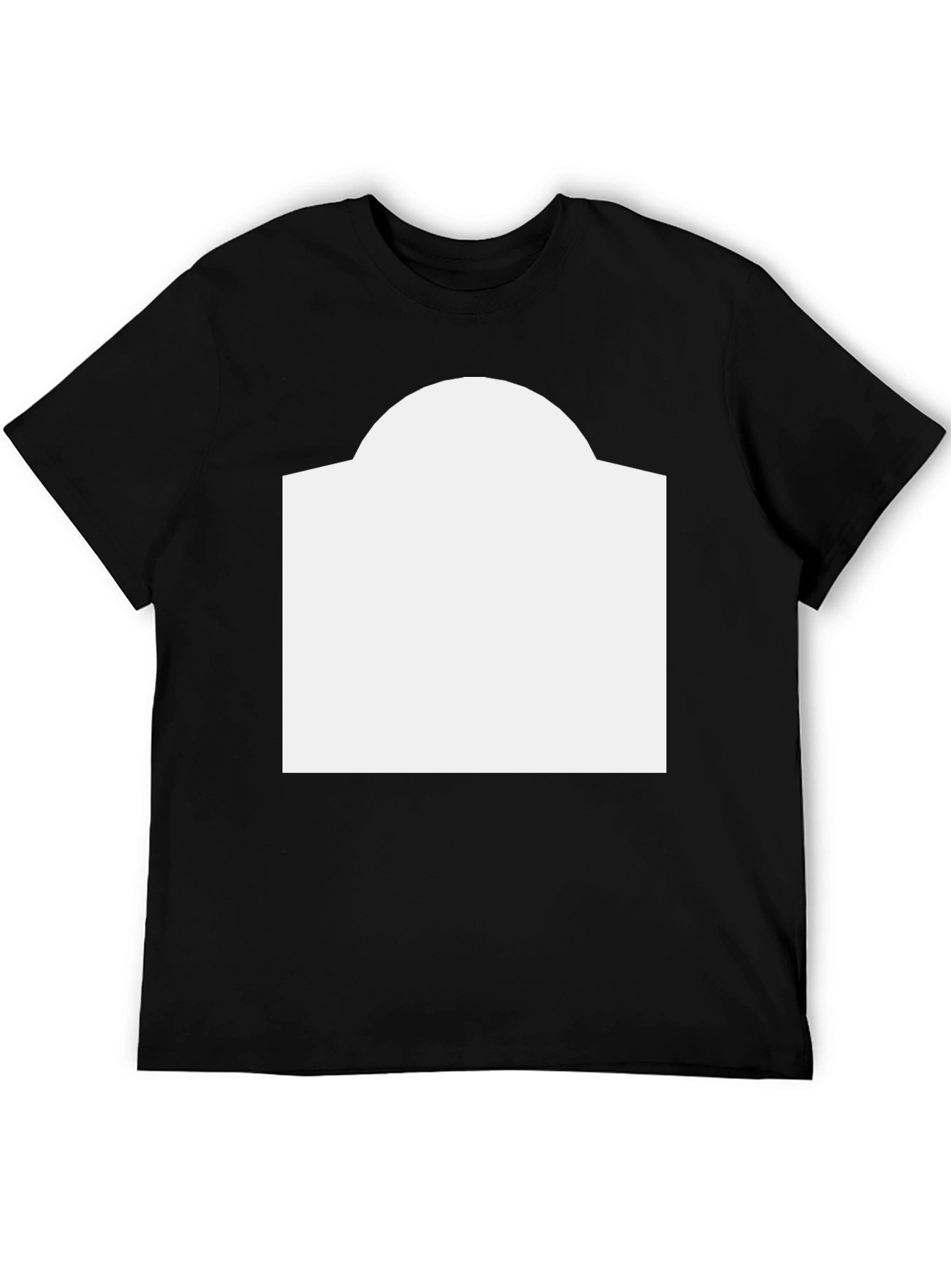 Modern Black Tee with Customizable Graphic Space