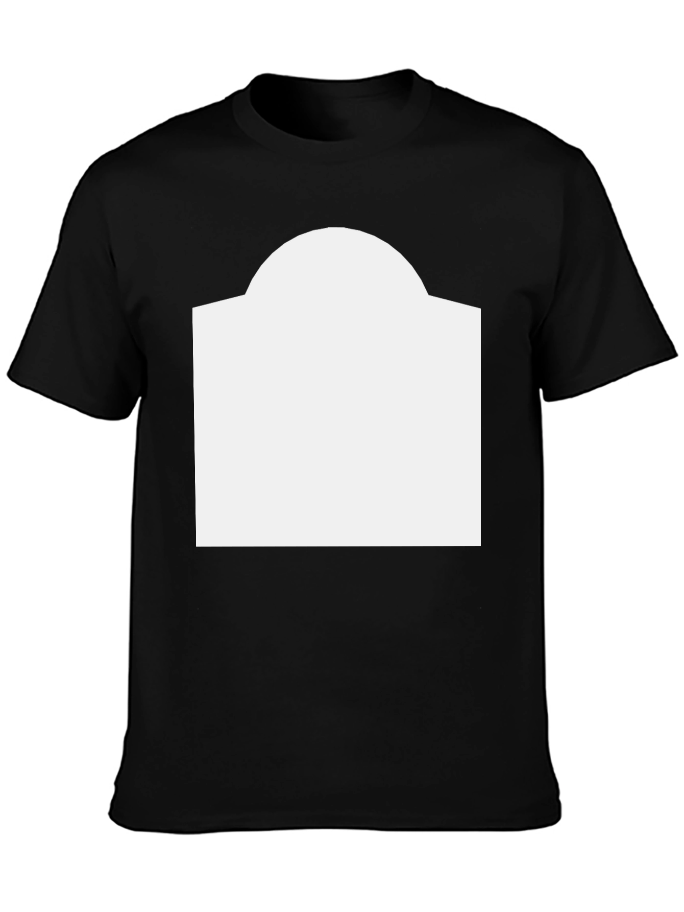 Modern Black Tee with Customizable Graphic Space
