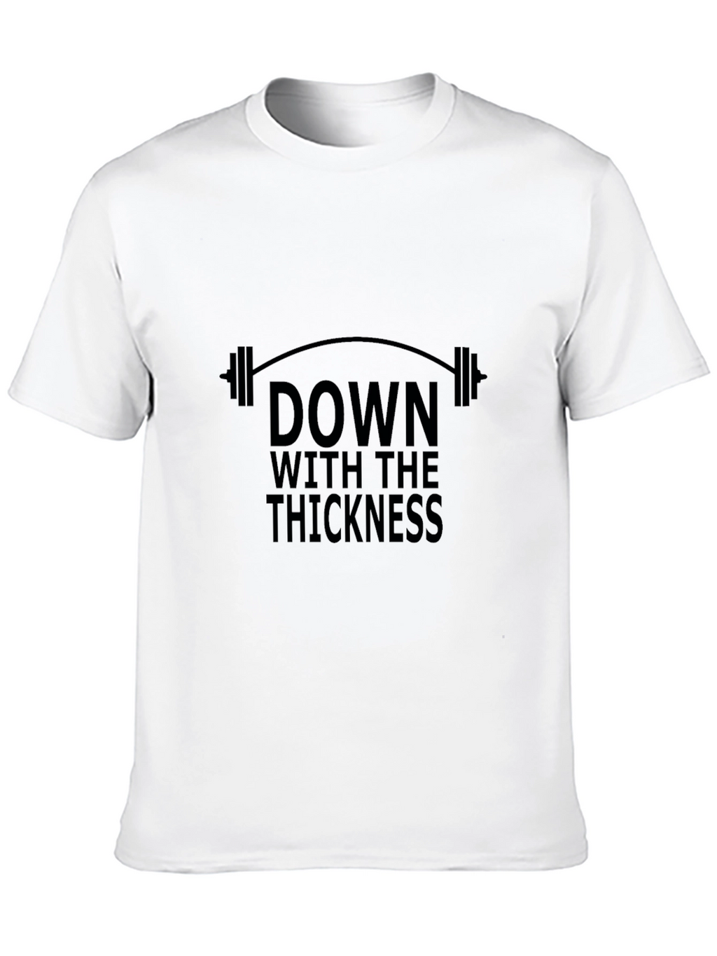 Down With The Thickness Black Graphic T-Shirt
