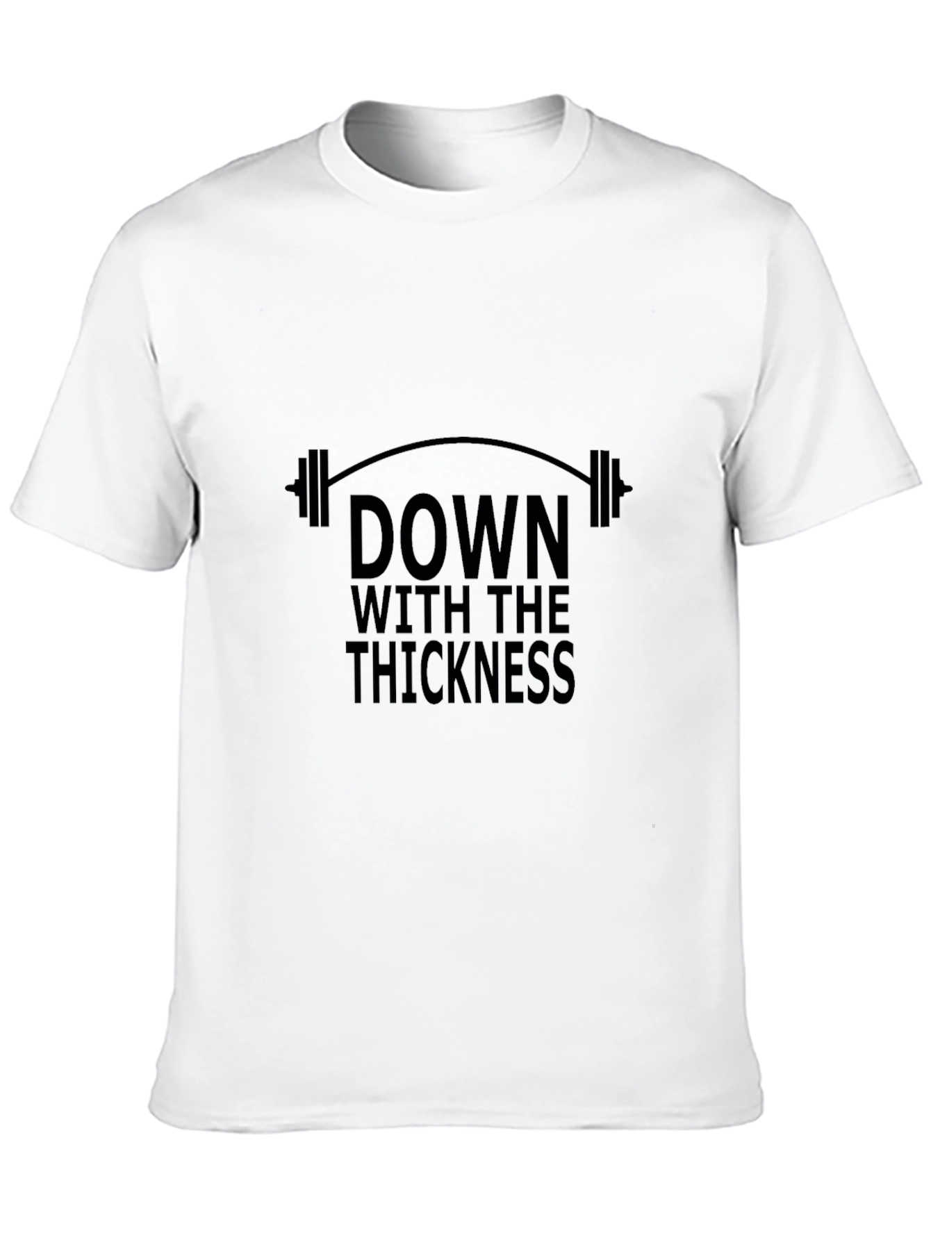 Down With The Thickness Black Graphic T-Shirt