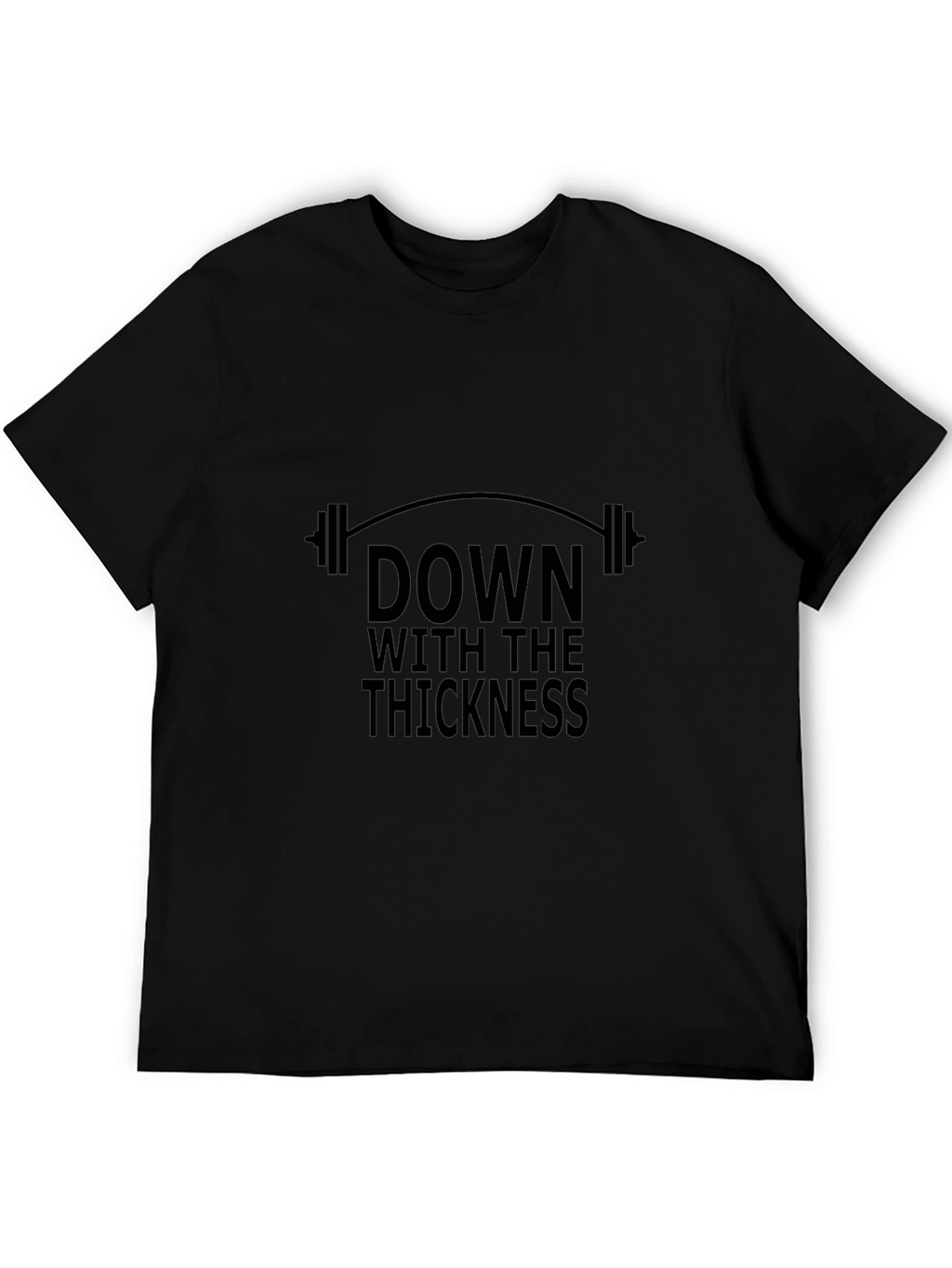 Down With The Thickness Black Graphic T-Shirt