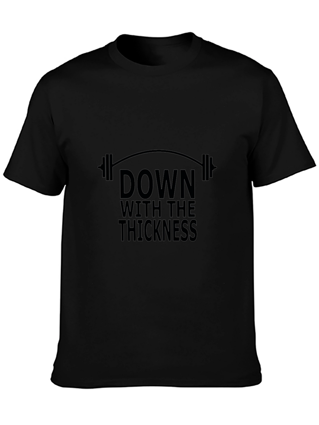 Down With The Thickness Black Graphic T-Shirt