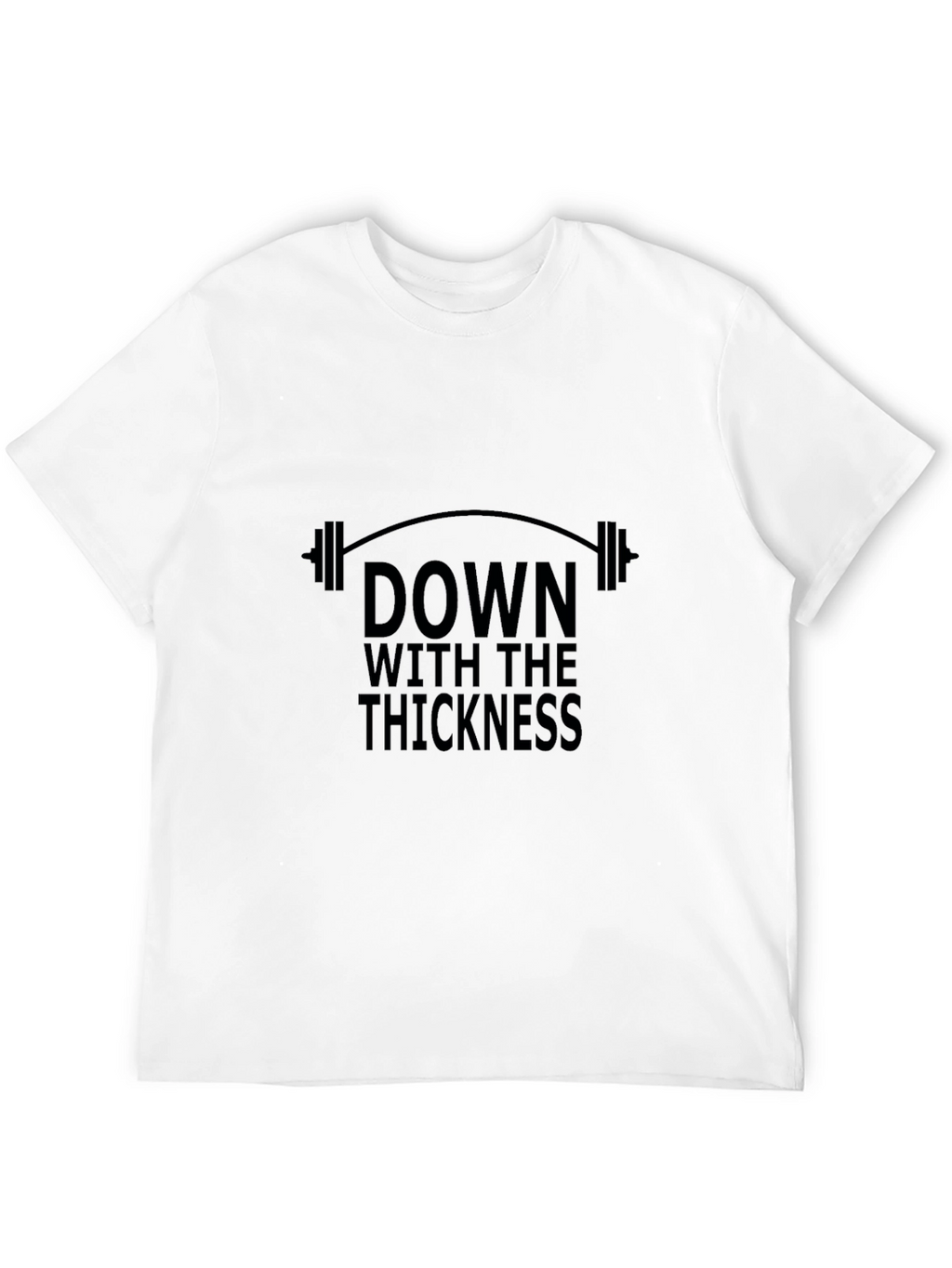 Down With The Thickness Black Graphic T-Shirt