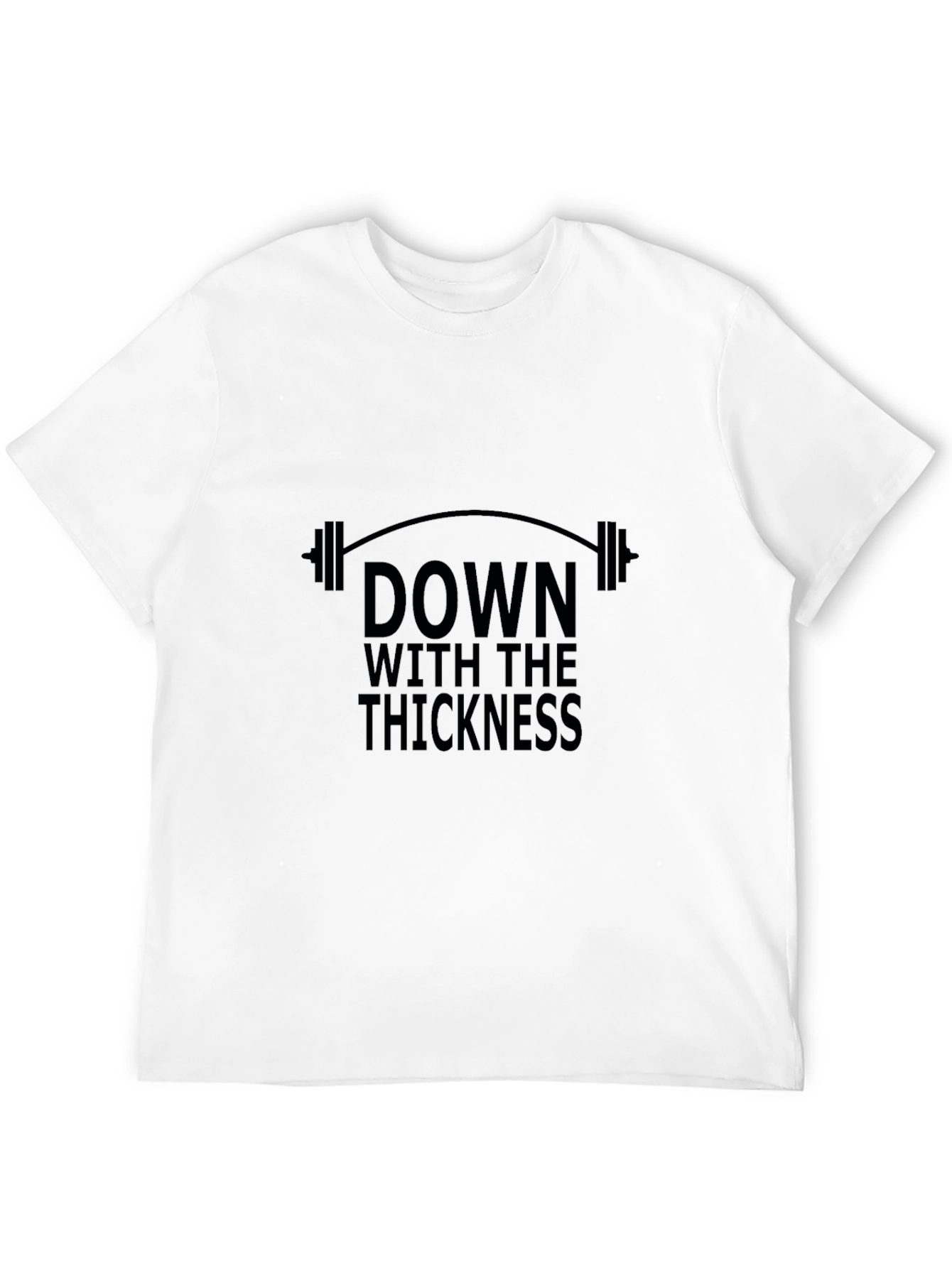 Down With The Thickness Black Graphic T-Shirt