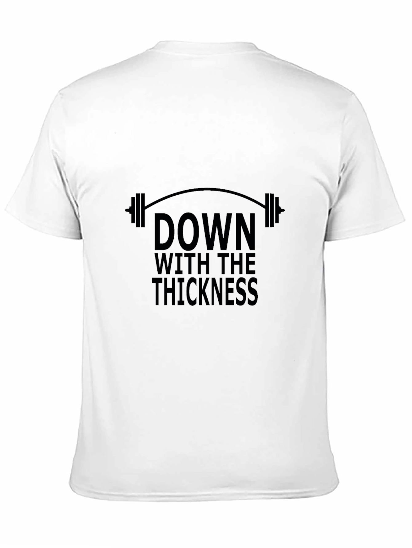 Down With The Thickness Black Graphic T-Shirt