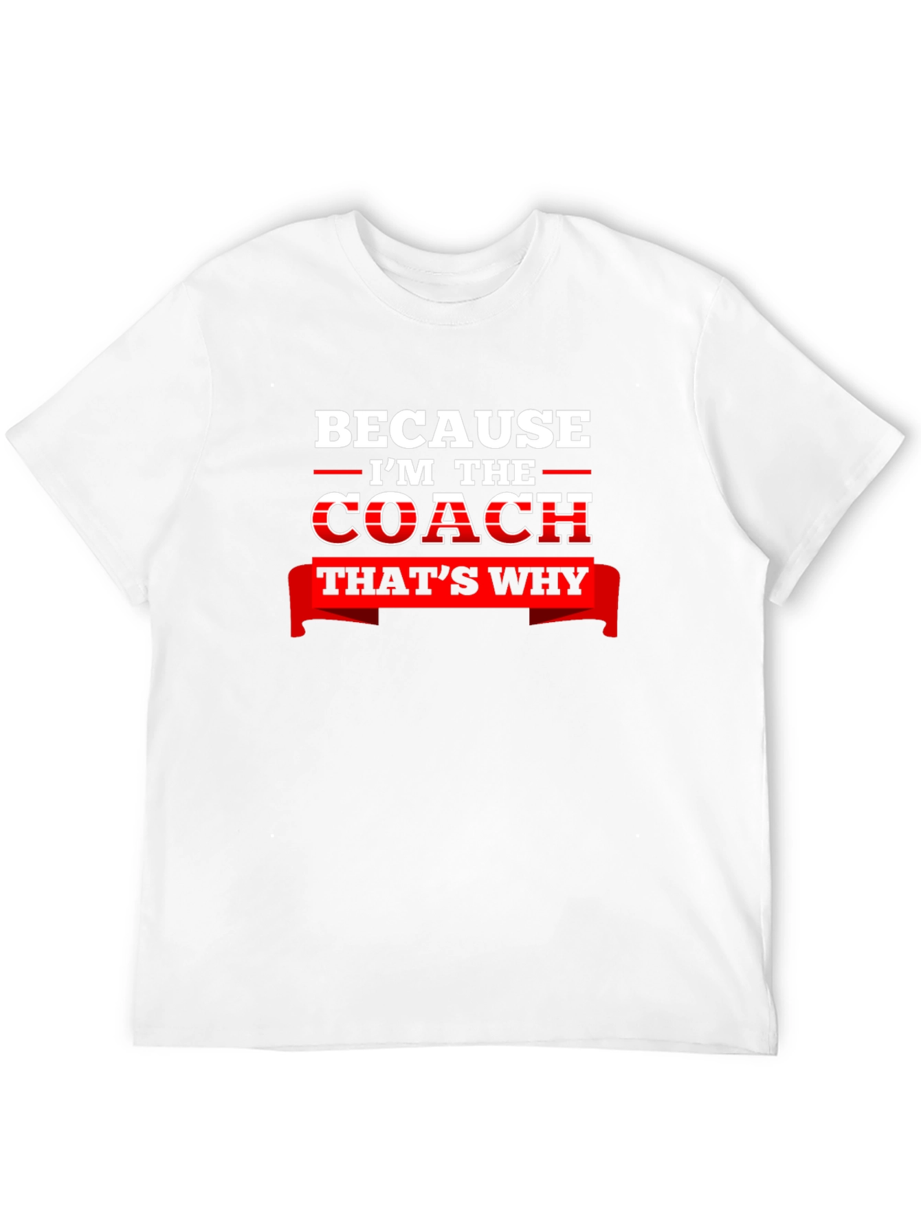 Coach Black T-Shirt - Because Im the Coach