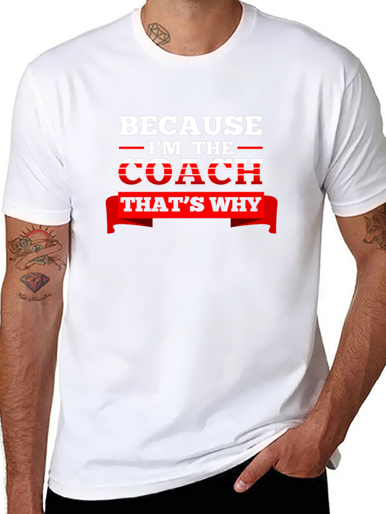 Coach Black T-Shirt - Because Im the Coach