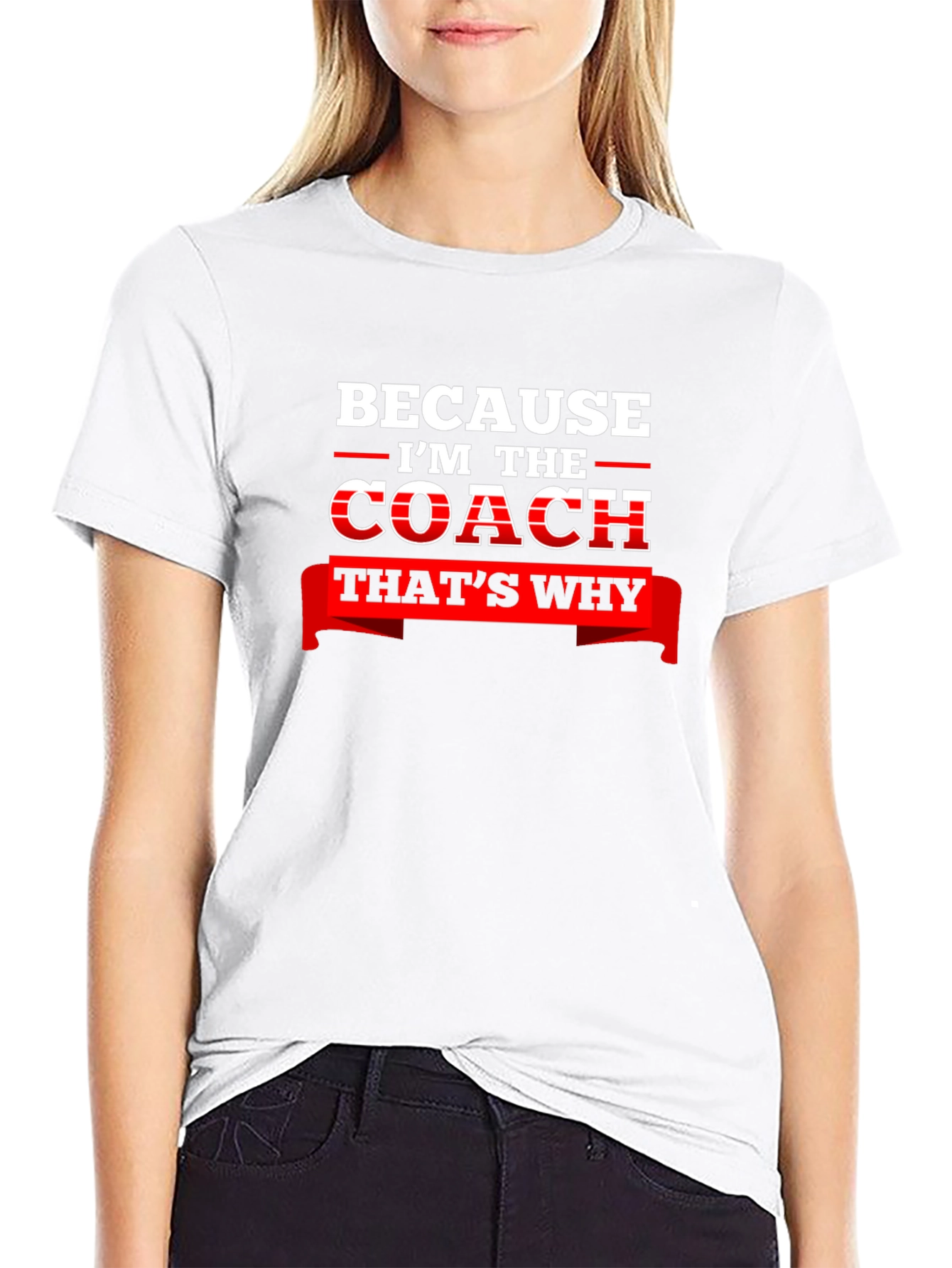Coach Black T-Shirt - Because Im the Coach