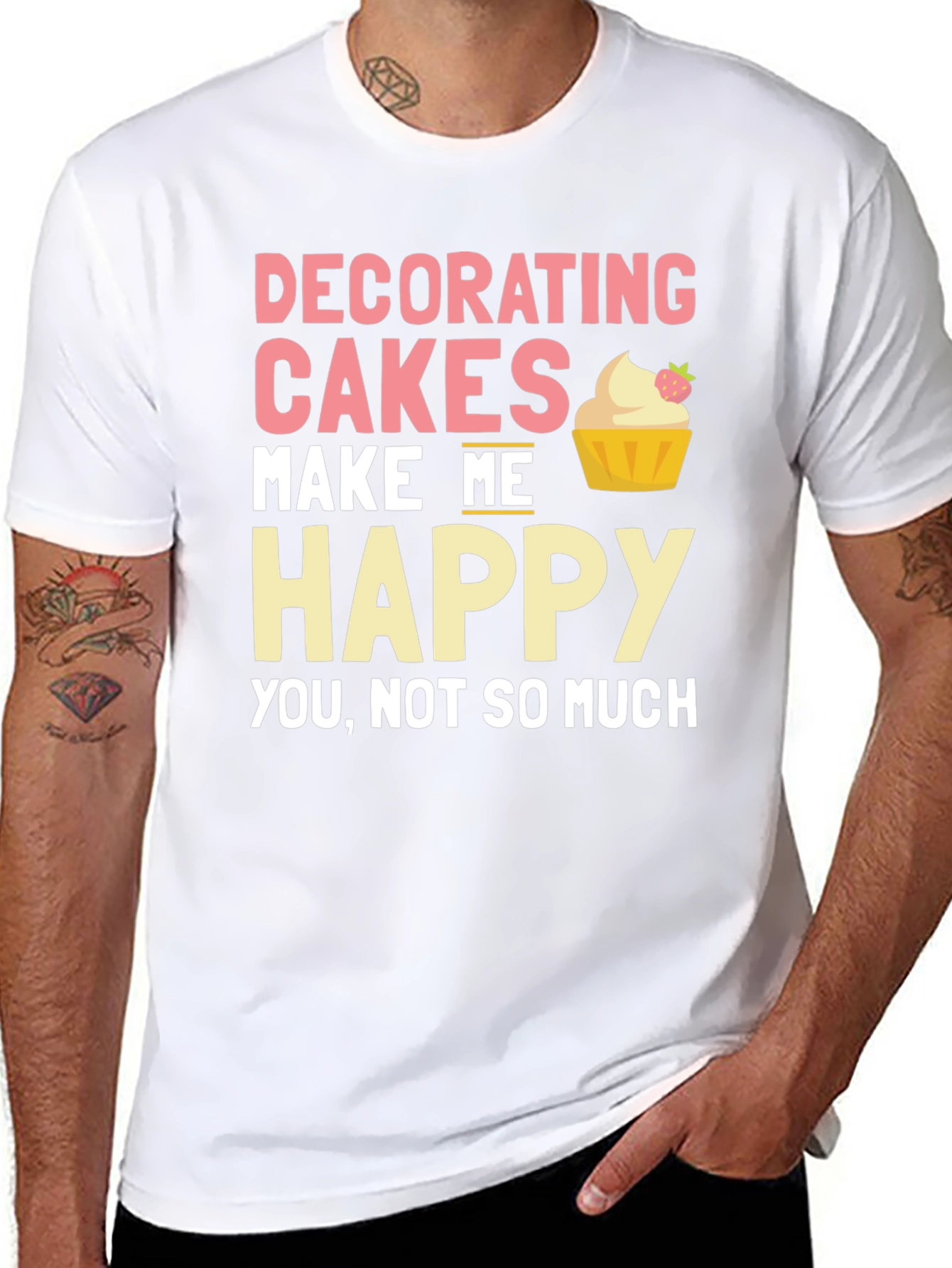 Decorating Cakes T-Shirt - Funny Baker Tee