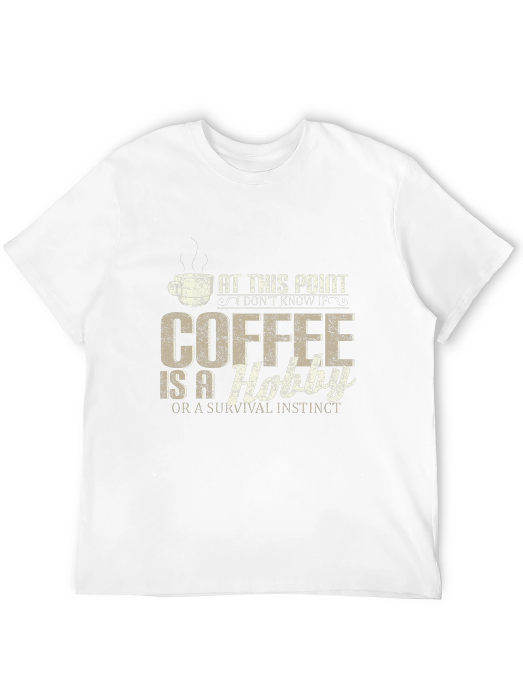 Coffee Hobby T-Shirt - Mens Black Tee