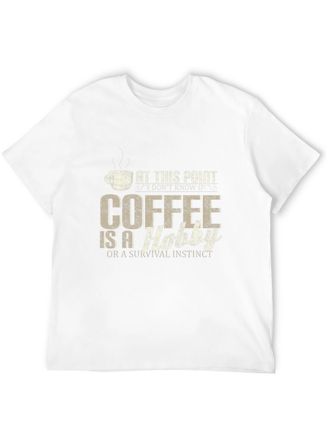 Coffee Hobby T-Shirt - Mens Black Tee