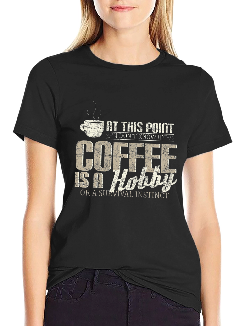 Coffee Hobby T-Shirt - Mens Black Tee