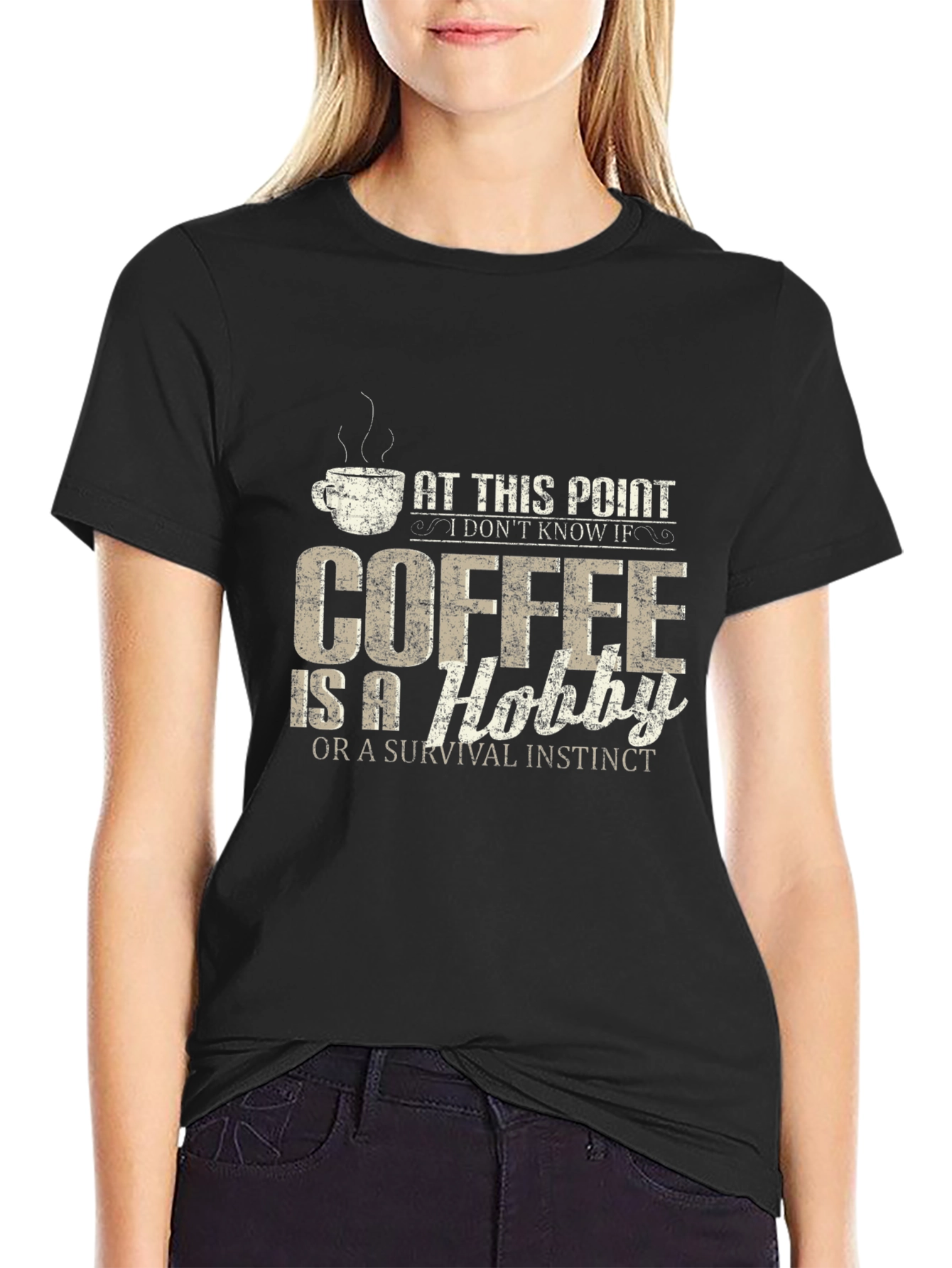 Coffee Hobby T-Shirt - Mens Black Tee