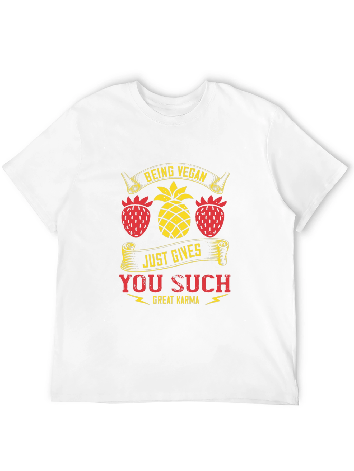 Vegan Karma T-Shirt - Fruit Design