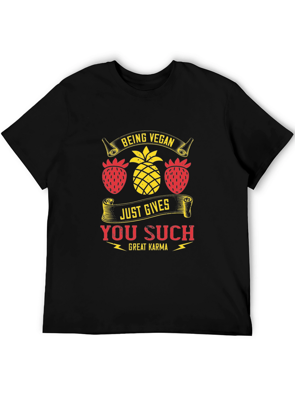 Vegan Karma T-Shirt - Fruit Design