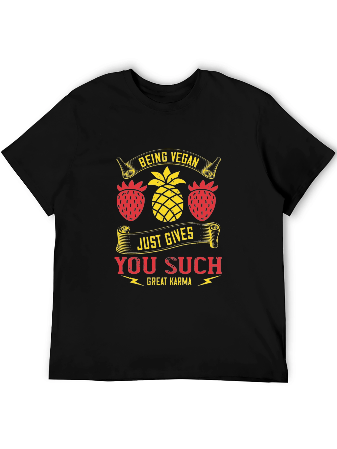 Vegan Karma T-Shirt - Fruit Design