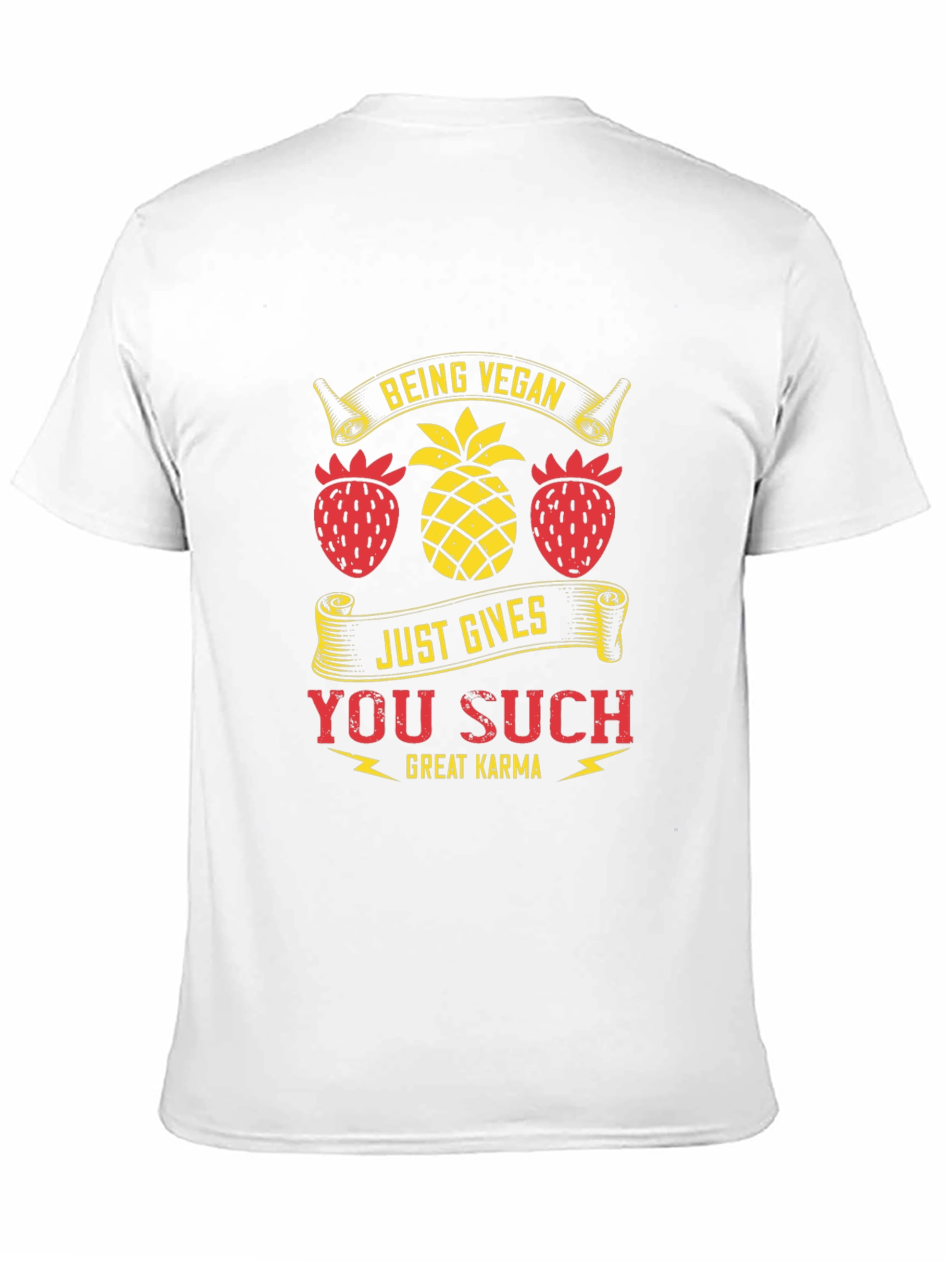 Vegan Karma T-Shirt - Fruit Design