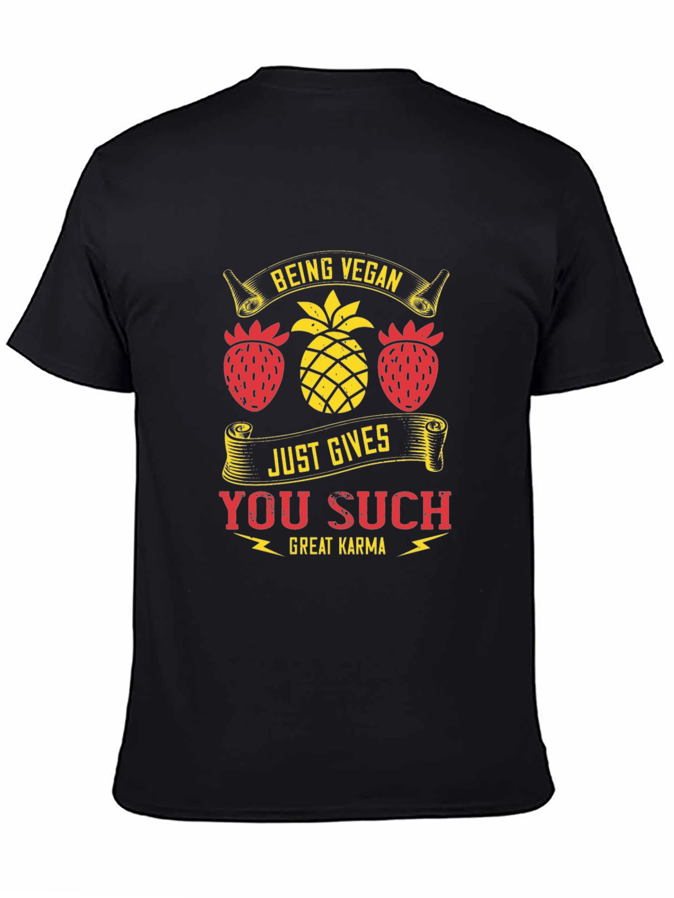 Vegan Karma T-Shirt - Fruit Design