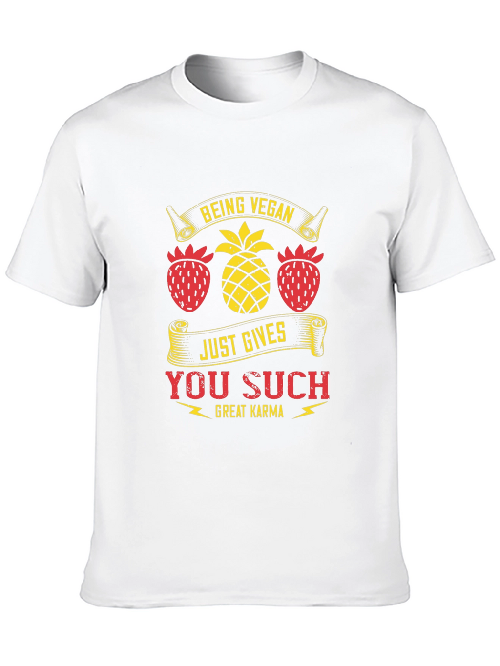 Vegan Karma T-Shirt - Fruit Design