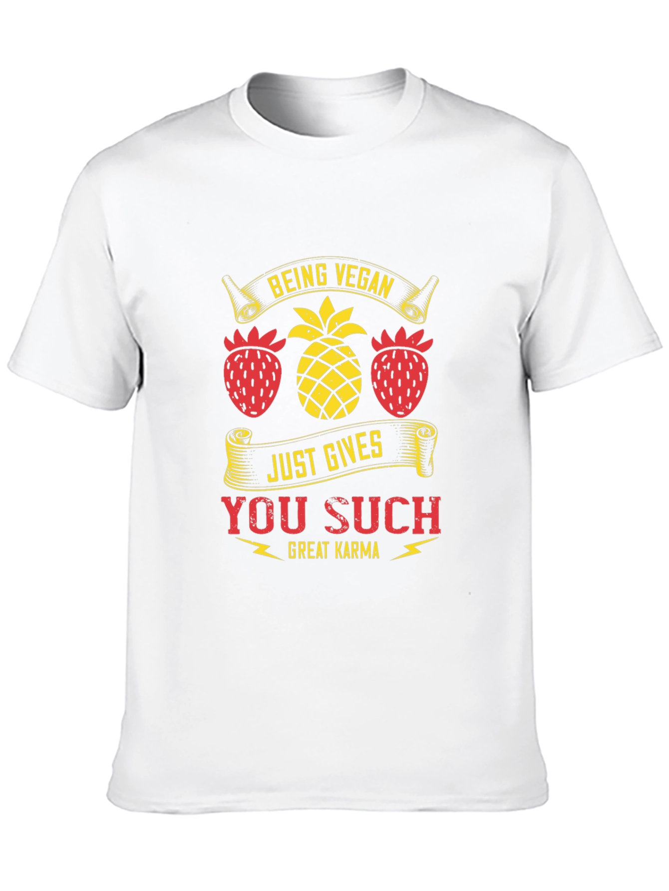 Vegan Karma T-Shirt - Fruit Design