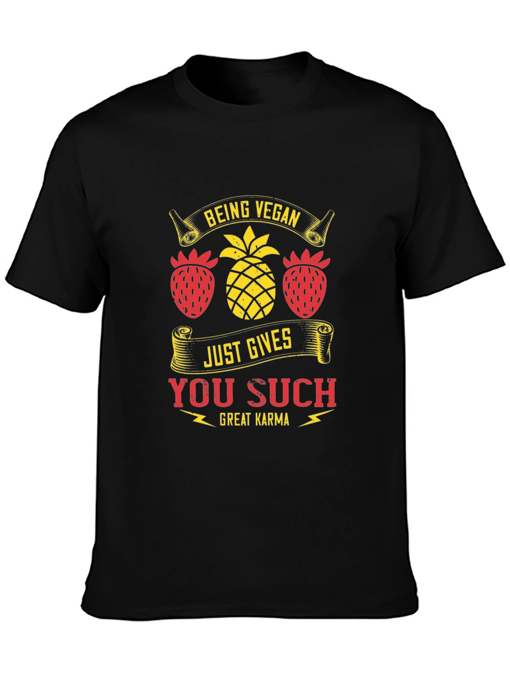Vegan Karma T-Shirt - Fruit Design