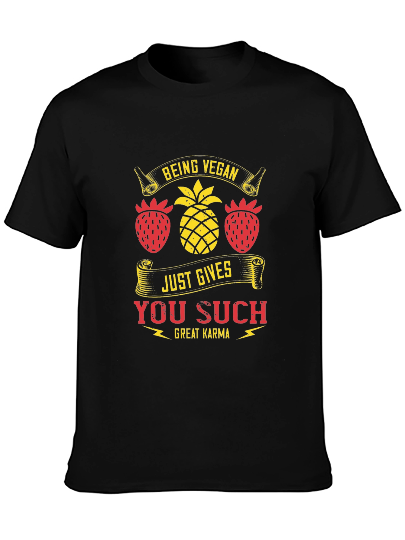 Vegan Karma T-Shirt - Fruit Design