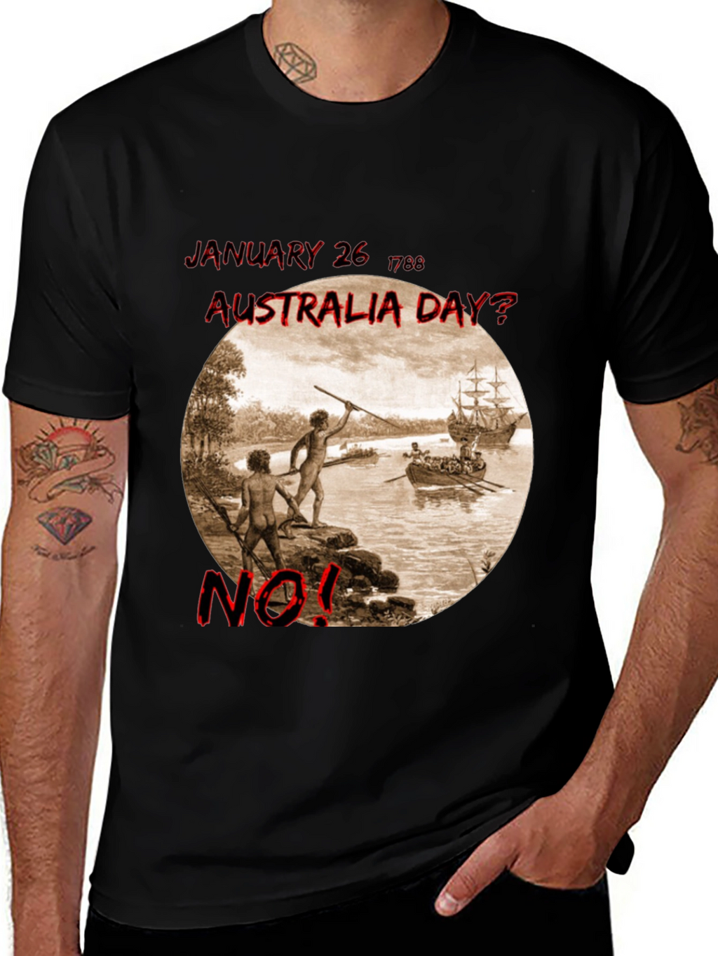 Australia Day? NO! Graphic Tee